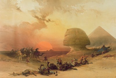 The Sphinx at Giza by David Roberts